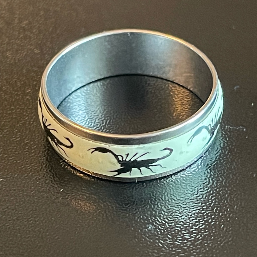 Glow In The Dark Scorpion Ring